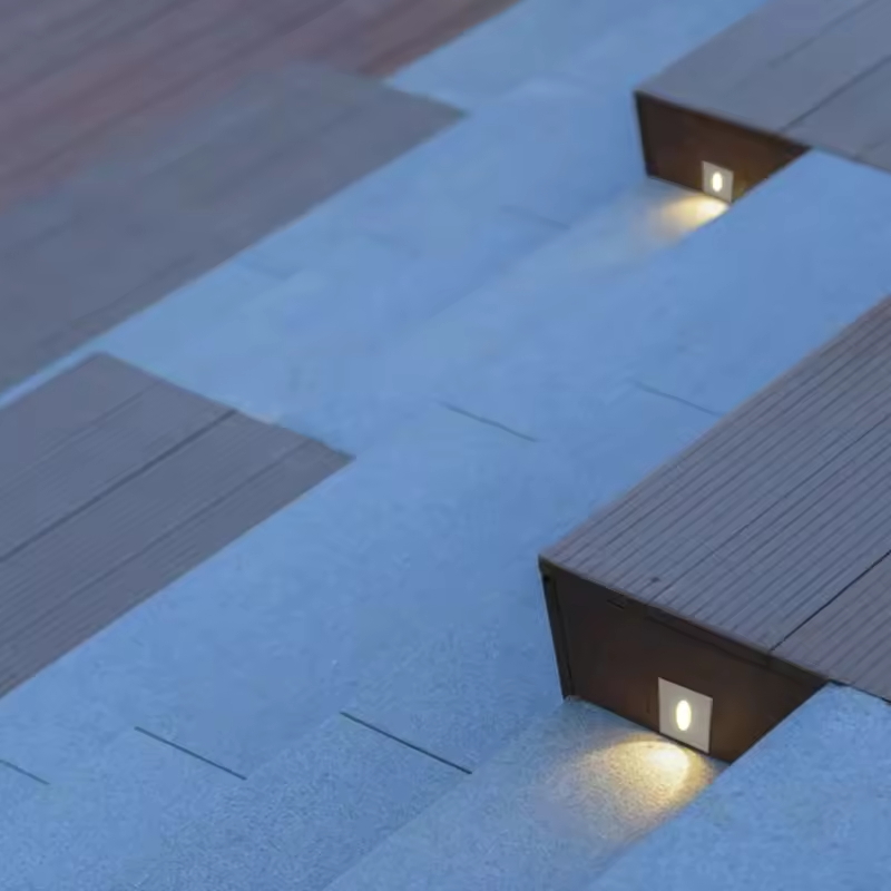 Square Recessed LED Step Light 2W IP65 Waterproof Aluminum Stair Wall Light LBD3310-2, 80lm 75° Beam Angle CRI≥80 Outdoor Garden Path Step Lamp Black White Housing Square Recessed LED Step Light 2W IP65 Waterproof Aluminum Stair Wall Light LBD3310-2, 80lm 75° Beam Angle CRI≥80 Outdoor Garden Path Step Lamp Black White Housing