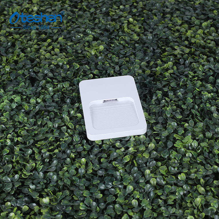 Ultra thin recessed LED step light LBD1112-2X, 2W 100lm, 75° directional beam, horizontal grille anti-glare lens, IP65 waterproof, black white, size 120×90×12mm, PC plastic skirting stair light 2-year warranty Ultra thin recessed LED step light LBD1112-2X, 2W 100lm, 75° directional beam, horizontal grille anti-glare lens, IP65 waterproof, black white, size 120×90×12mm, PC plastic skirting stair light 2-year warranty