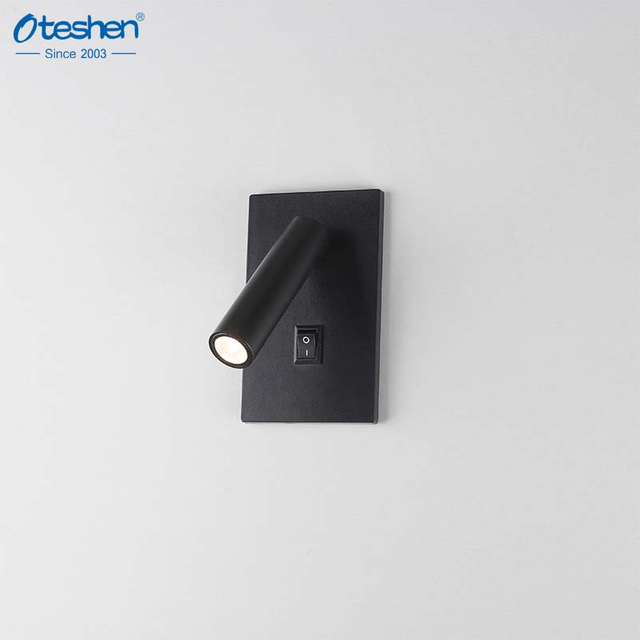 LED Bedside Reading Light with Adjustable Angle, Aluminum Build, 2X4 Junction Box Compatibility LCG2310-2