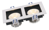 White Black 8W 16W 24W Plastic COB LED Ceiling Light