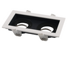 Double Head Commercial LED Downlight Fixture Three LED Downlight Fixture 