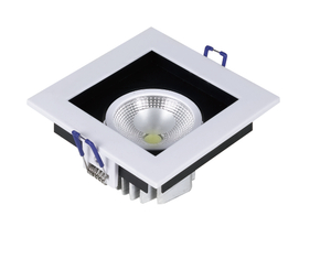 White Black 8W 16W 24W Plastic COB LED Ceiling Light
