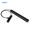 Side view of cylindrical magnetic LED pendant light TX2540S-14 black finish