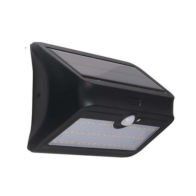1.5W PC Motion Sensor LED Solar Wall Light, IP44 Outdoor Security Lamp Oteshen SL1804