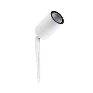 Minimalist Cylinder GU10 Spike Light Housing, Empty PC Garden Spotlight
