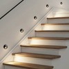 3W IP65 Human Infrared Sensor LED Step Light, Round & Square Indoor Outdoor Stair Wall Lamp - Oteshen LBD21010RR-3 LBD21010SR-3 LBD21010RRP-3 LBD21010SRP-3