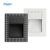 Trimless IP65 Aluminum Iron LED Step Light LBD5746-3, 3W 180lm 75&deg; Beam Angle Recessed Stair Wall Lamp, 2 Years Warranty
