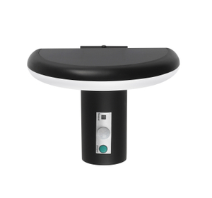 1.8W 3CCT Semi-circular ABS LED Solar Wall Light, IP54 Remote Control Outdoor Porch Garden Lamp Oteshen SL1933