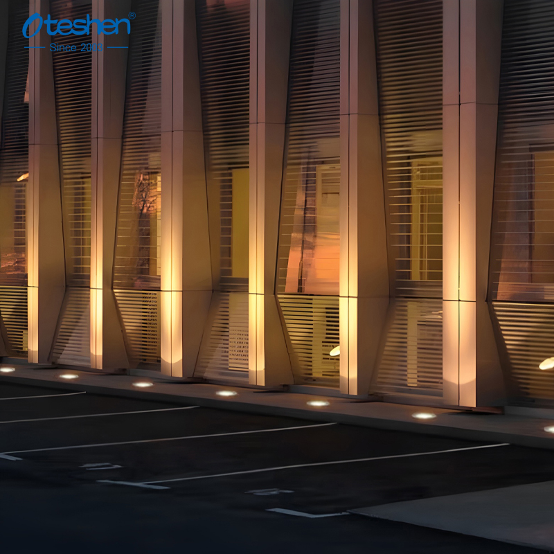 Oteshen Honeycomb LED Inground Light, 3W LDM0230F-3 & 6W LDM0240F-6, 24&deg; narrow beam anti-glare stainless steel outdoor buried uplight