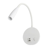 Flexible Gooseneck LED Bedside Reading Wall Light - Oteshen LCG2430-3 LCG2430C-3 3W With USB Type-C Charging