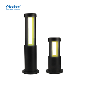 10W 145&deg; Cylindrical Aluminum LED Bollard Garden Light, IP65 Outdoor Path Landscape Lamp Oteshen LCP0125-10 / LCP0160-10 / LCP0180-10