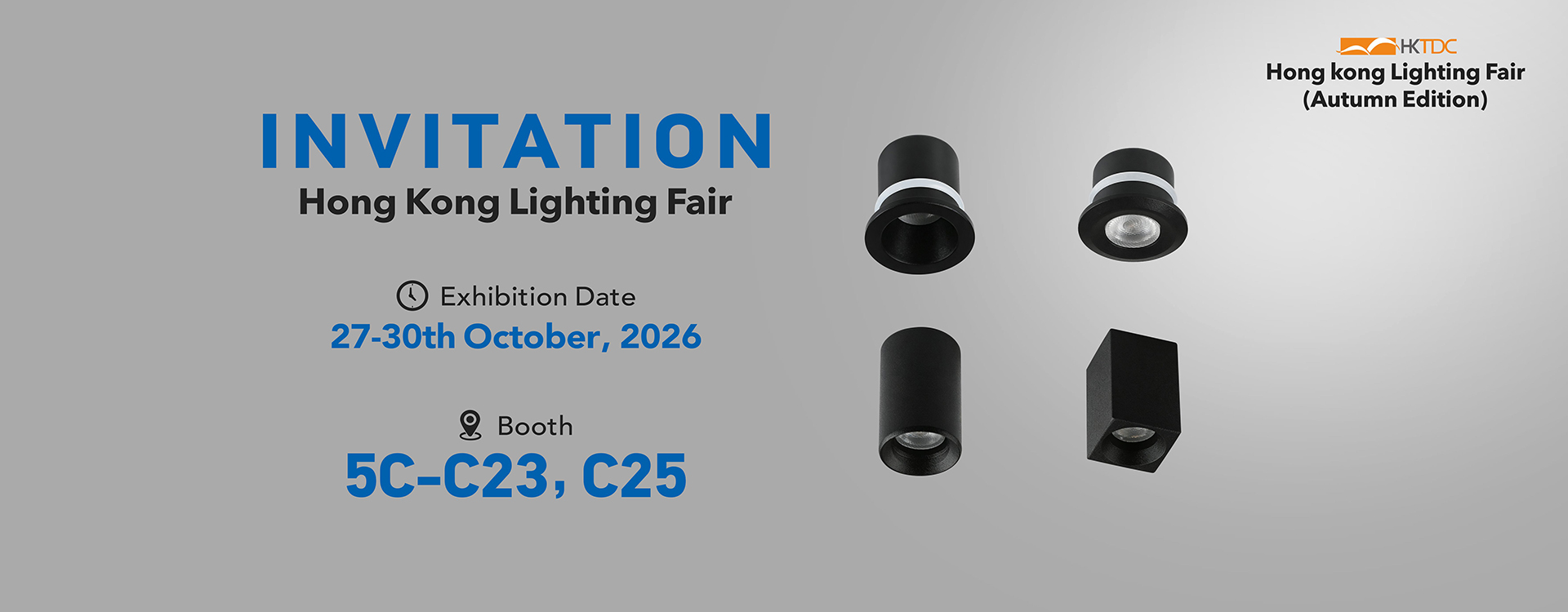 Visit Oteshen Lighting at Hong Kong Lighting Fair 2026 Booth 5C-C23 October 27-30