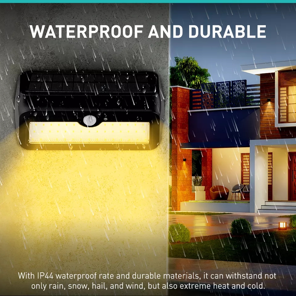 SL1804 solar wall light Oteshen black wireless motion sensor outdoor solar lamp