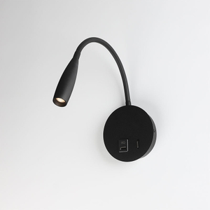 Flexible Gooseneck LED Bedside Reading Wall Light - Oteshen LCG2430-3 LCG2430C-3 3W With USB Type-C Charging