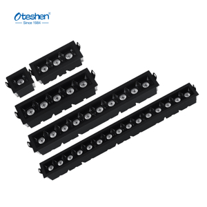 Zapuštěn&eacute; LED sv&iacute;tidlo s line&aacute;rn&iacute; mř&iacute;žkou, 4W/6W/10W/20W/30W LXT0410-2 LXT0420-4 LXT0430-6 LXT0450-10 LXT0470-20 LXT0490-30