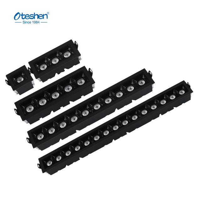 Downlight tal-grada lineari LED minquxa, 4W/6W/10W/20W/30W LXT0410-2 LXT0420-4 LXT0430-6 LXT0450-10 LXT0470-20 LXT0490-30