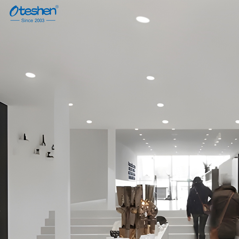 Downlight LED encastr&eacute; rond 9W LTD1140-9, application d'&eacute;clairage de plafond pour bureau commercial
