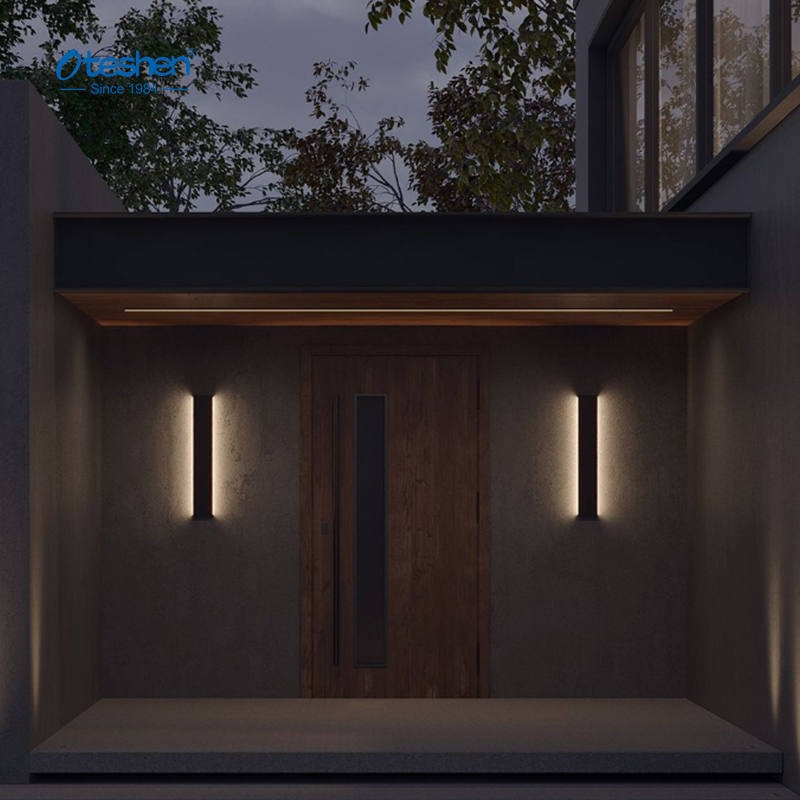 LBD55 series LED WALL LIGHT Oteshen exterior linear vertical wall light