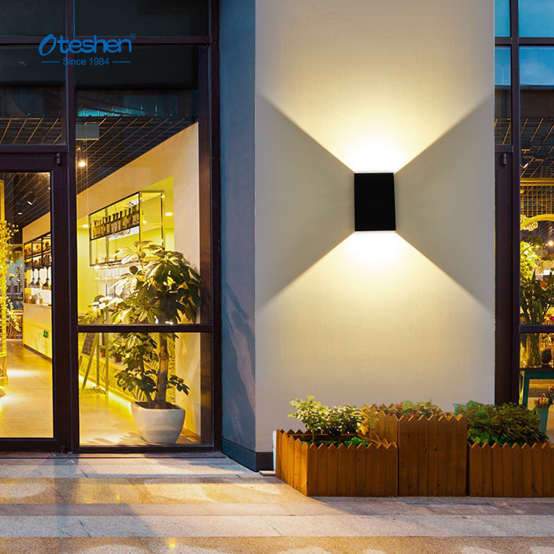 Oteshen LBD5640 series LED WALL LIGHT, 10W one lamp six effect adjustable beam outdoor up down wall lamp, IP65 waterproof aluminum facade light