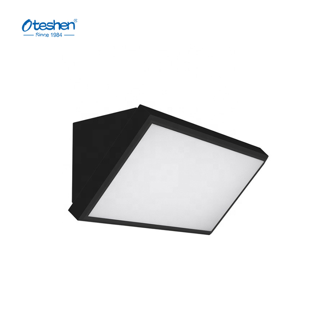 12W & 20W 110&deg; IP65 Sloped Rectangular PC LED WALL LIGHT, Outdoor Single Side Emitting Facade Wall Lamp Oteshen LBD0160-12 / LBD0180-20