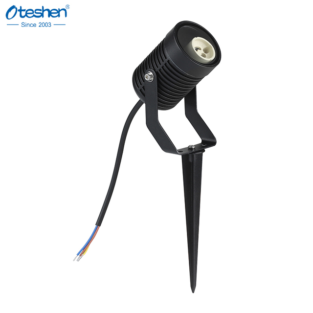 Empty GU10 Spike Light Housing Aluminum+Iron, IP65 Outdoor Landscape Spotlight Shell Only,LDC1410-GU10