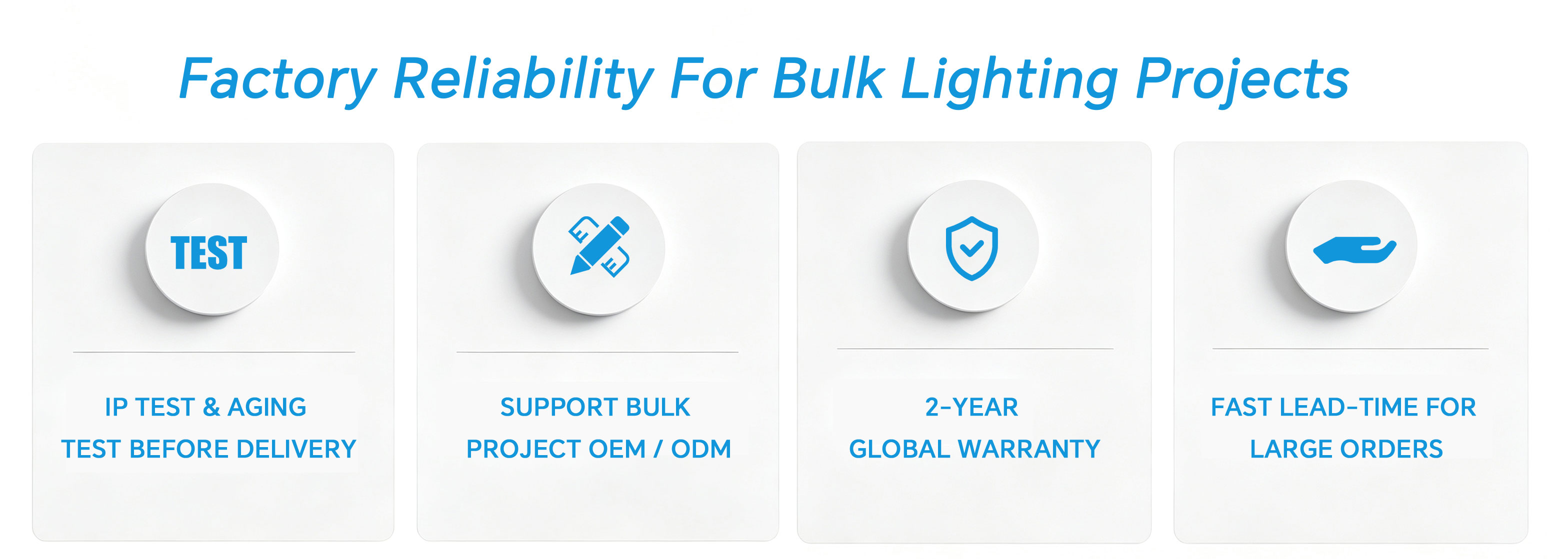 Why Choose OTESHEN, factory reliability for bulk lighting projects, lighting manufacturer advantages