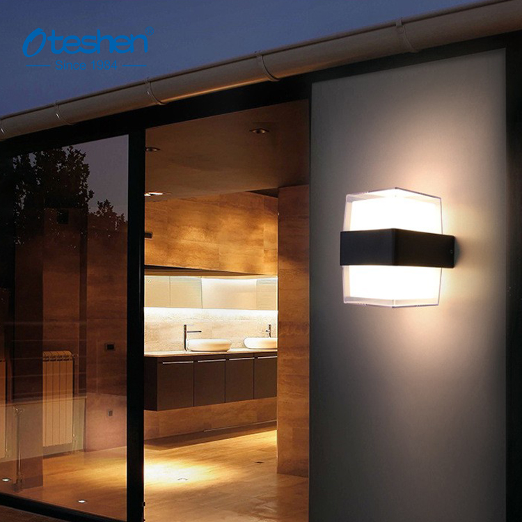 Oteshen LBD5420-4 & LBD5440-8 square LED WALL LIGHT, 4W/8W 150&deg; diffused IP44 decorative wall lamp with ABS housing