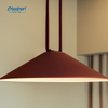 Conical Shade Flexible Magnetic Track Pendant Light, Matte Aluminum Adjustable Hanging LED Dining Lamp - Oteshen LRX1114S-12 LRX1114-12