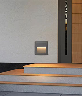 Square LED step light modern stair wall accent lighting