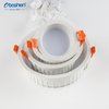 Hvid LED fors&aelig;nket downlight i moderne sovev&aelig;relsesinteri&oslash;r