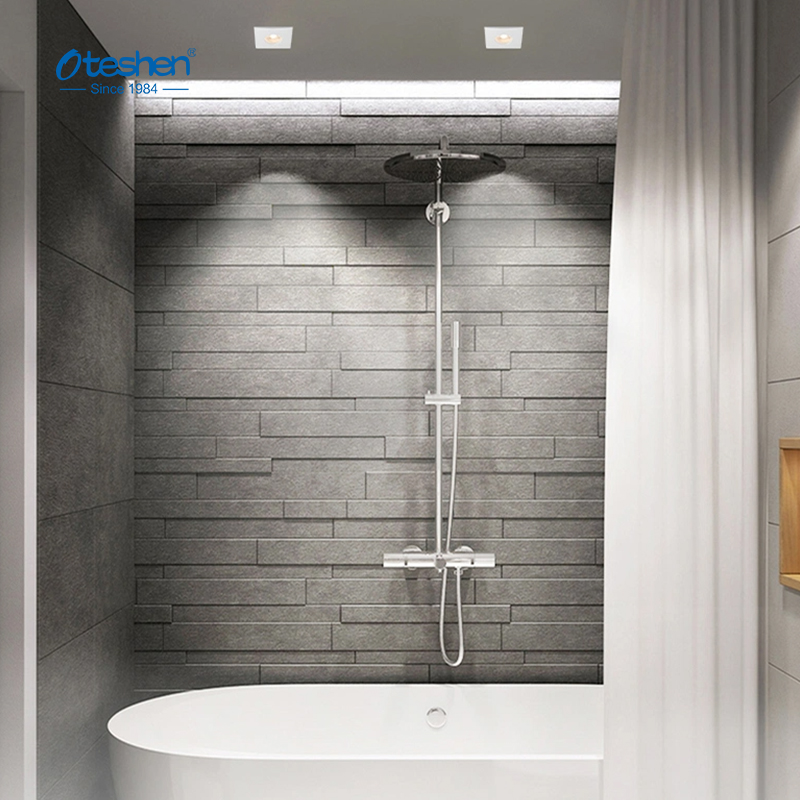 Application de downlight LED &eacute;tanche IP65 dans la salle de bain, salle de douche, &eacute;clairage de plafond pour zone humide
