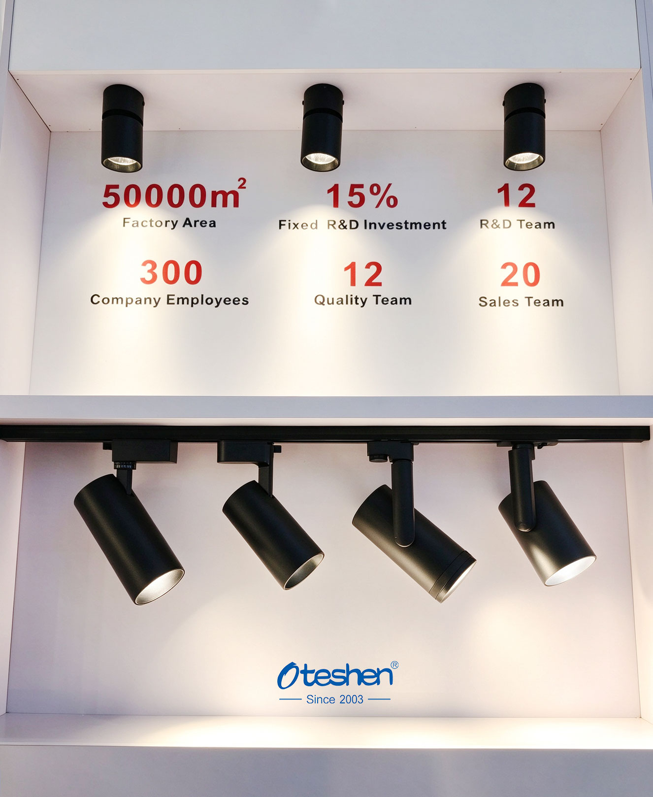 OTESHEN LED track light for shop and villa accent lighting, OEM available