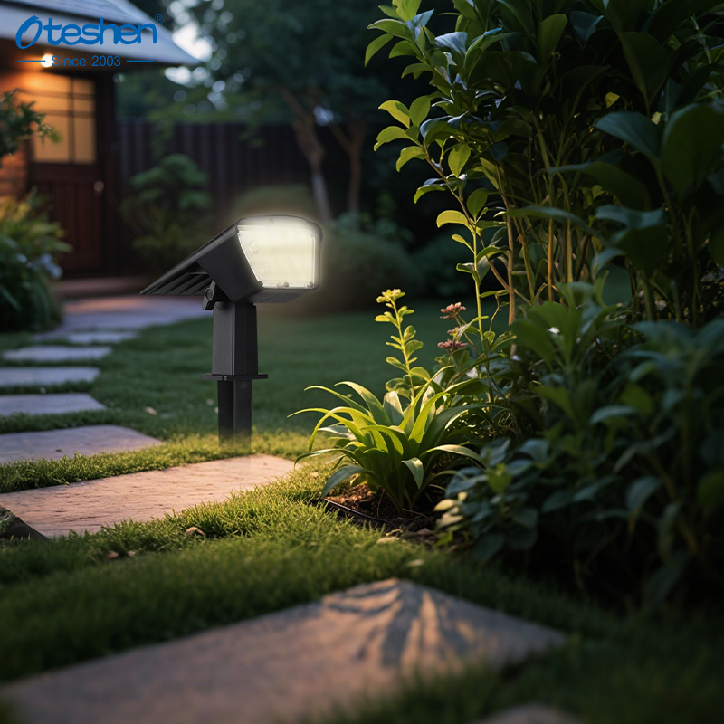 SL1931 SL1931T LED solar spike light Oteshen black wireless solar lawn accent lamp