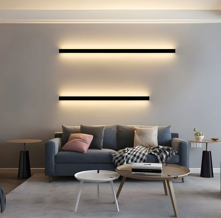 Dimmable LED wall light above bedroom headboard, 3000K warm white wall lamp for cozy ambient lighting