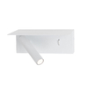 LED Bedside Reading Wall Light With Storage Shelf USB Type-C Charging - Oteshen LBD3920C-2 2W Aluminum Wall Sconce