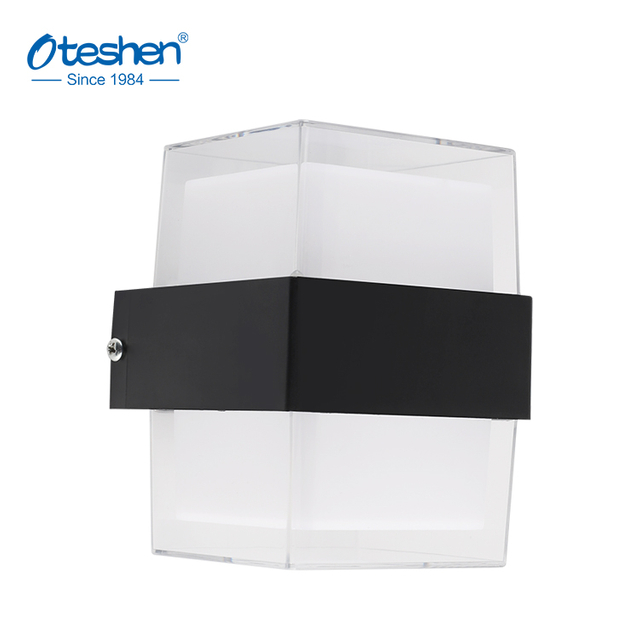 4W & 8W 150&deg; Square ABS LED WALL LIGHT, IP44 Indoor & Covered Outdoor Wall Sconce Oteshen LBD5420-4 / LBD5440-8