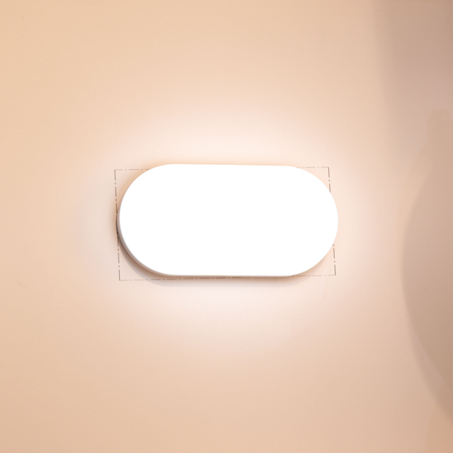 8W & 15W Frameless Oval PC LED BULKHEAD LIGHT, IP65 Indoor & Outdoor Wall & Ceiling Lamp Oteshen LXD0130S-8 / LXD0140S-15