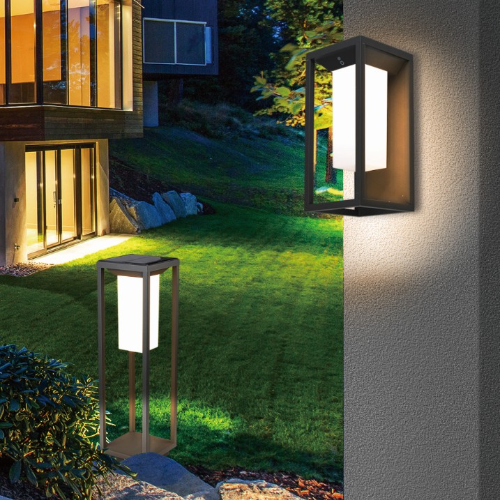 Solar wall light outdoor villa courtyard garden landscape lighting