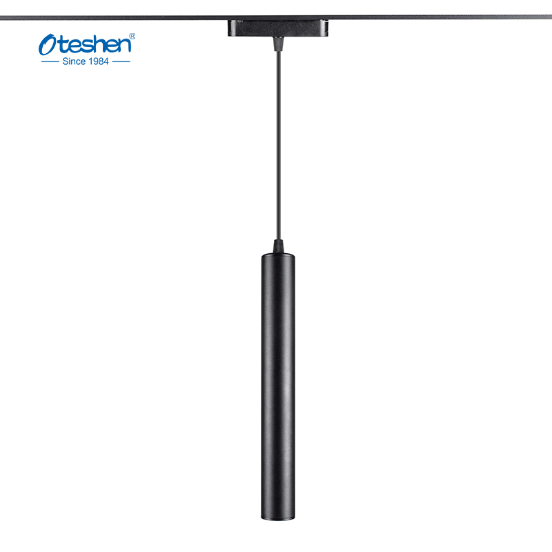 Кара цилиндр түрүндөгү магниттик LED кулон чырагы TX2540S-14 14W 1120lm 30 градус