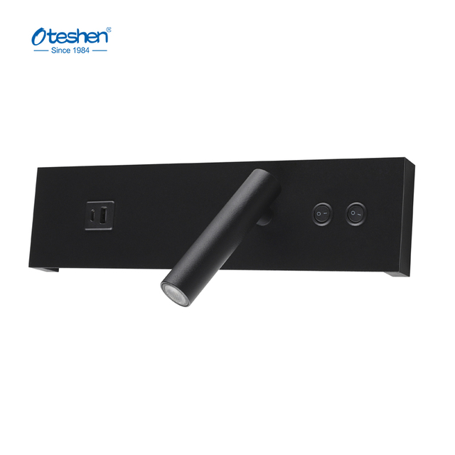 Wall Mount LED BEDSIDE LIGHT With USB Charging Port LBD8030C-12