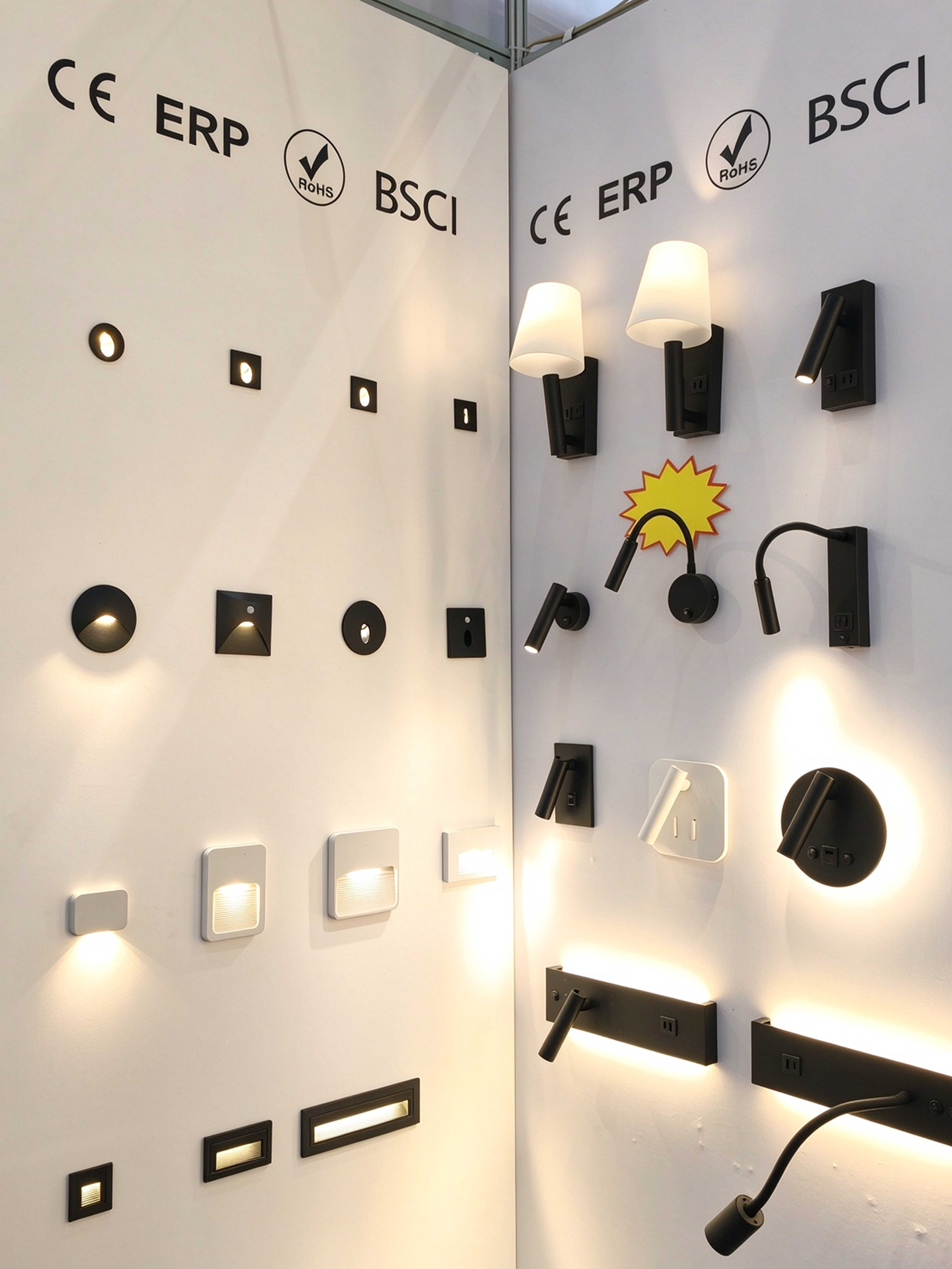Full range OTESHEN LED lighting collection including spotlights, track lights, downlights, wall lights, solar lights