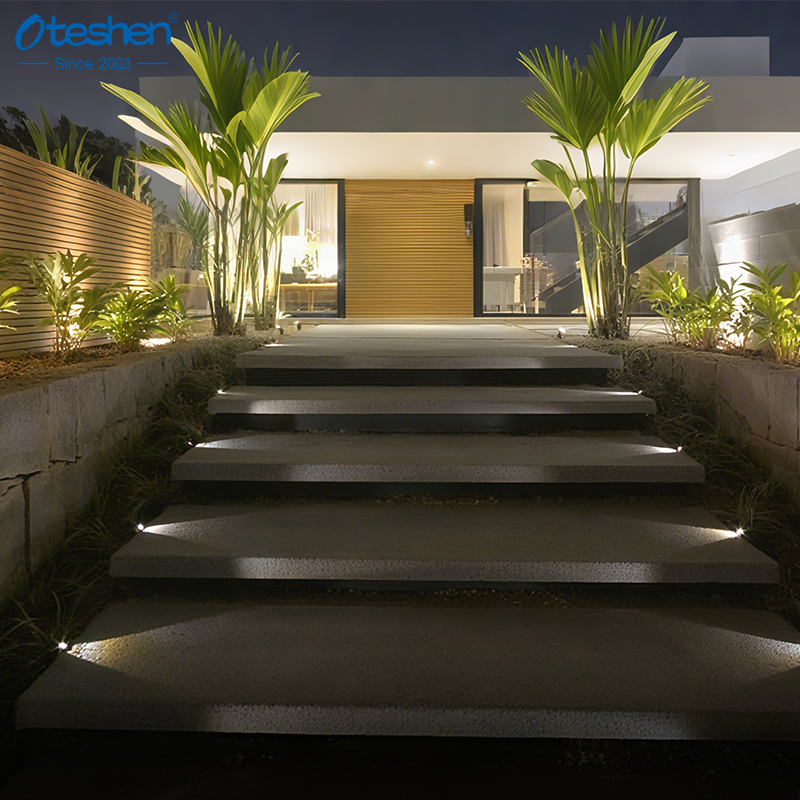 Oteshen 3W LED Inground Light, side emitting model LDM0121-3 single side, LDM0122-3 two sides, LDM0124-3 four sides, IP67 outdoor buried pathway marker light