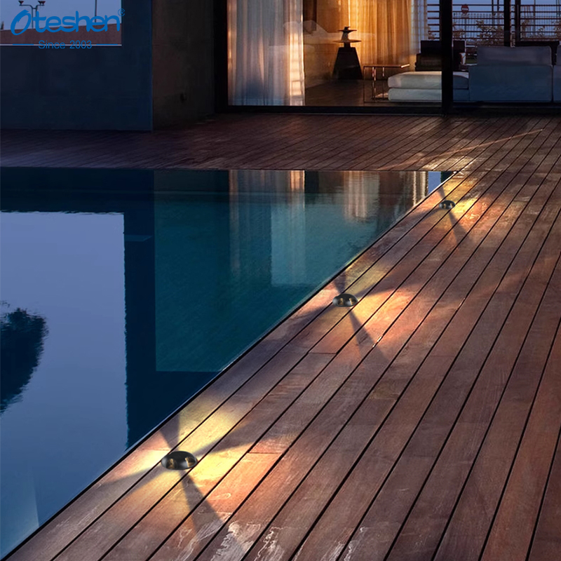 Oteshen 3W LED Inground Light, side emitting model LDM0121-3 single side, LDM0122-3 two sides, LDM0124-3 four sides, IP67 outdoor buried pathway marker light
